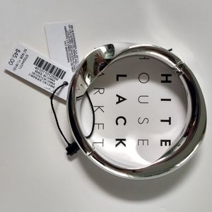 White House Black Market Silver Bangle Bracelet